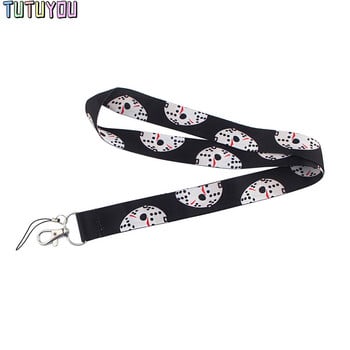 1 τεμ PC2603 The Horror Movie Killer Lanyard Τσάντα θήκης πιστωτικής κάρτας Φοιτητές Γυναίκες Travel Bank Bus Business Card Badge