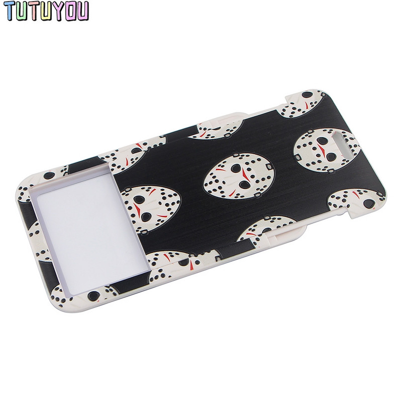 1 gab PC2603 Šausmu filmas Killer Virve Kredītkartes ID turētāja soma Studentu sieviešu ceļojumu bankas autobusa vizītkartes vāka emblēma