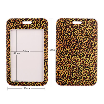 1 τεμ PC2922 Leopard Grain Fashion Bank Θήκη πιστωτικής κάρτας Πορτοφόλι Λεωφορείο ID Όνομα Κάτοχος κάρτας εργασίας για γυναίκες Κάλυμμα κάρτας Επαγγελματική κάρτα