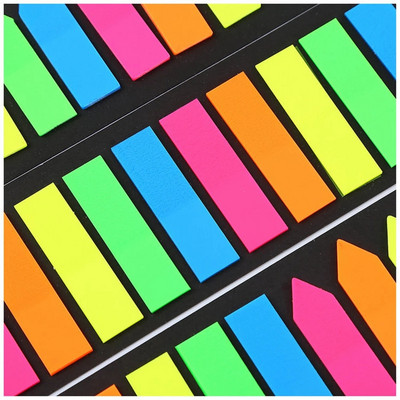 Kdd Mini Memo Pad Σελιδοδείκτες Fluorescence Self-Stick Notes Ευρετήριο Planner Χαρτικά Σχολικά προμήθειες Χαρτί αυτοκόλλητα