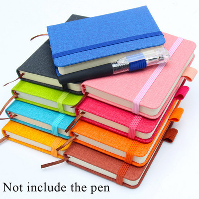 Mini caiet A7 Blocnotes portabil de buzunar de culoare solidă Agenda săptămânală zilnică Caiete de papetărie Rechizite școlare de birou