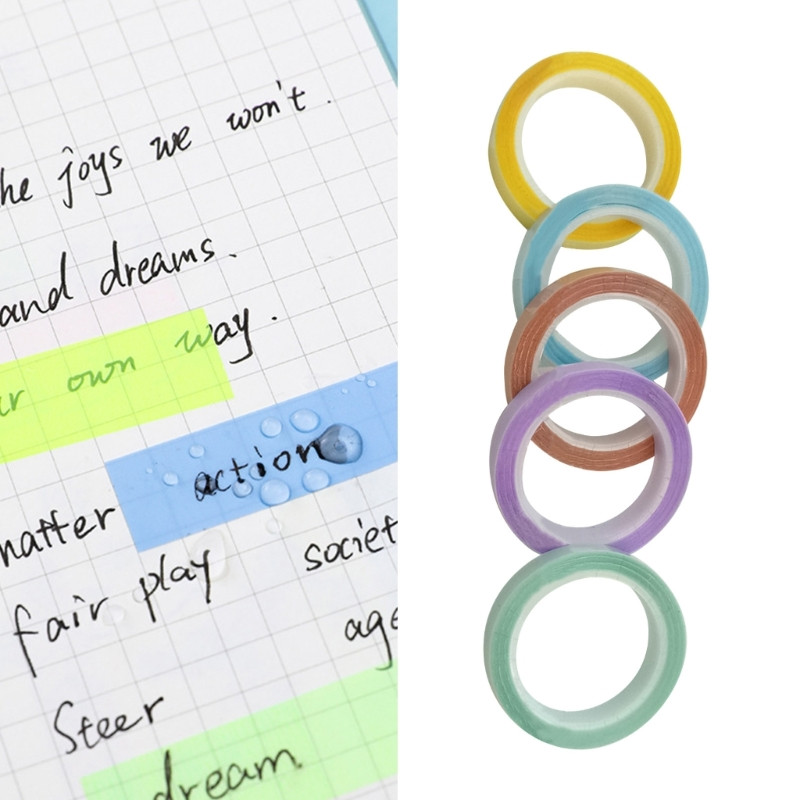 OFBK 5 rullīšu uzlīmes, caurspīdīgas, dienasgaismas spuldzes, rādītāja cilnes, karodziņi, līmlapiņas, kancelejas preces davanas bērniem, skolas biroja piederumi