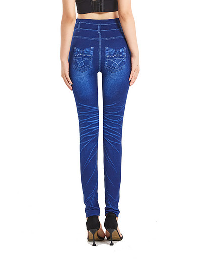 CUHAKCI Sexy Leggins Push Up Faux τζιν παντελόνι Ελαστικό ψηλόμεσο γυναικείο κολάν Αθλητικό παντελόνι Προπόνηση Running Fitness Gym