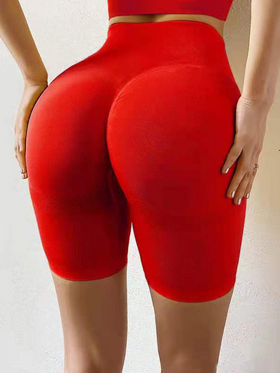 Ženske bešavne tajice za vježbanje Push up tajice visokog struka Ženske seksi tajice za teretanu Modne crne sportske tajice