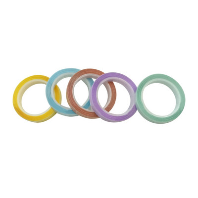 5 Rolls Sticky Tabs Καρτέλες ευρετηρίου Έγχρωμοι δείκτες σελίδας με δυνατότητα επανατοποθέτησης Tape Flag 45BA