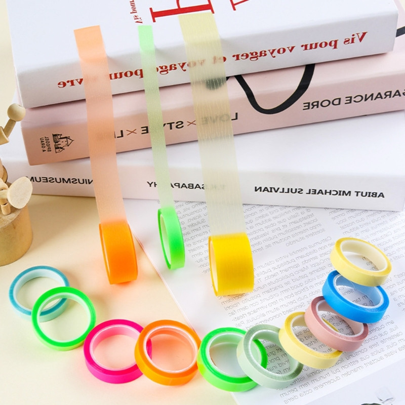 5 ritinėlių lipnūs skirtukai Rodyklės skirtukai Spalvoti puslapių žymekliai, perkeliama juosta vėliavėlė 45BA
