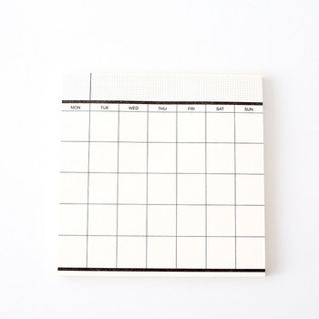 50 листа Обикновен план за планиране на графика Блокнот за бележки Месечен план/седмичен план/Бележник за бележки Ученик Училище Канцеларски консумативи