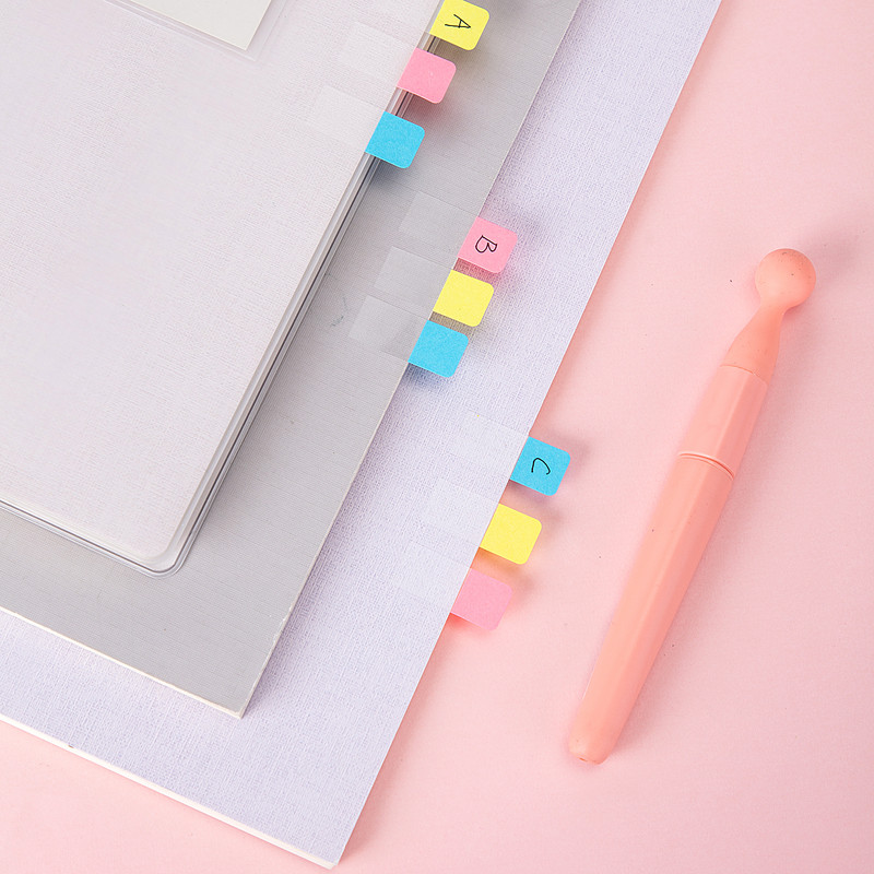 Deli PET Index Tabs Plānotājs Uzlīmes 3 krāsas 30 loksnes/soma Birojs Mājas Skolas piederumi Indeksa sadalītājs Līmlapiņas Papīrs EA11802