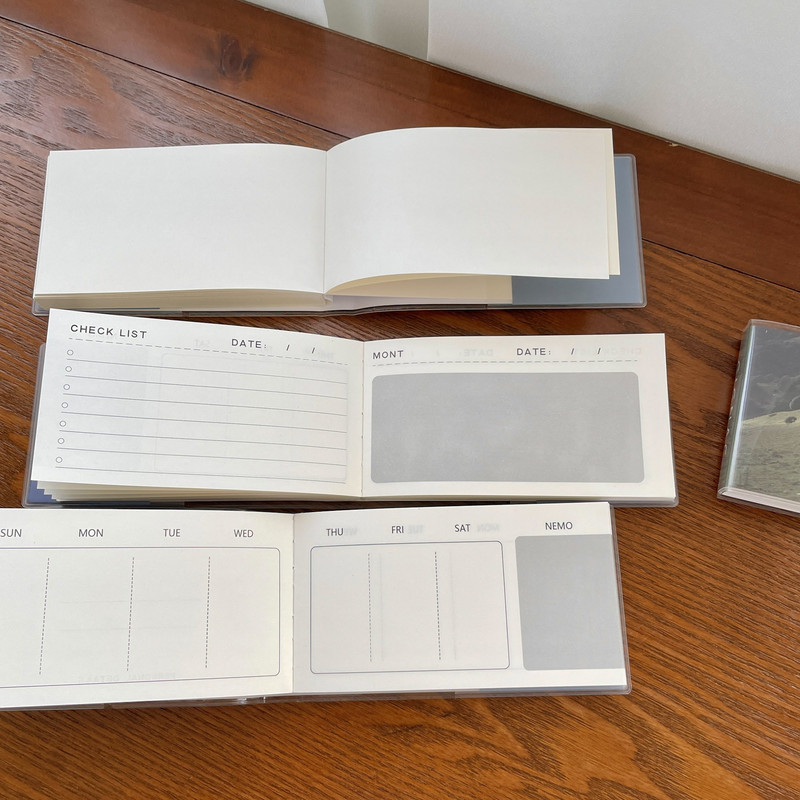 Ins slavenais ainavas nedēļas plānotājs piezīmju grāmatiņa Ikdienas kontrolsaraksts piezīmju bloks 120 loksnes Paperlaria Kawaii rakstāmpiederumi