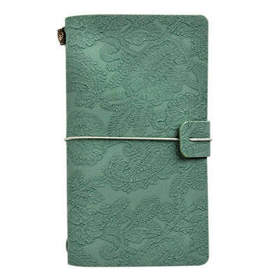 OOTDTY A6 Travel Journal PU Δερμάτινο φορητό σημειωματάριο Vintage ανάγλυφο σημειωματάριο χειροτεχνίας