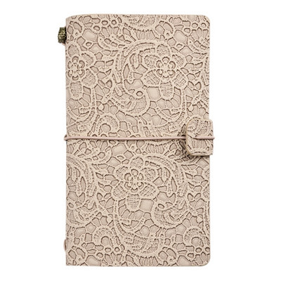 OOTDTY A6 Travel Journal PU Δερμάτινο φορητό σημειωματάριο Vintage ανάγλυφο σημειωματάριο χειροτεχνίας