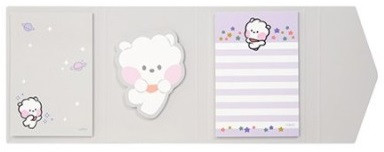 Cute Animals Party 3 Layers Sticky Notes Pad To Do List Planner Αυτοκόλλητο Σημειωματάριο Χαριτωμένη διακόσμηση γραφείου Χαρτικά Κορεατικά