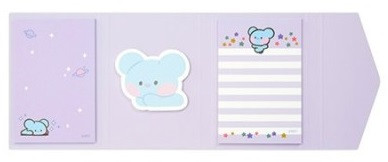 Cute Animals Party 3 Layers Sticky Notes Pad To Do List Planner Αυτοκόλλητο Σημειωματάριο Χαριτωμένη διακόσμηση γραφείου Χαρτικά Κορεατικά