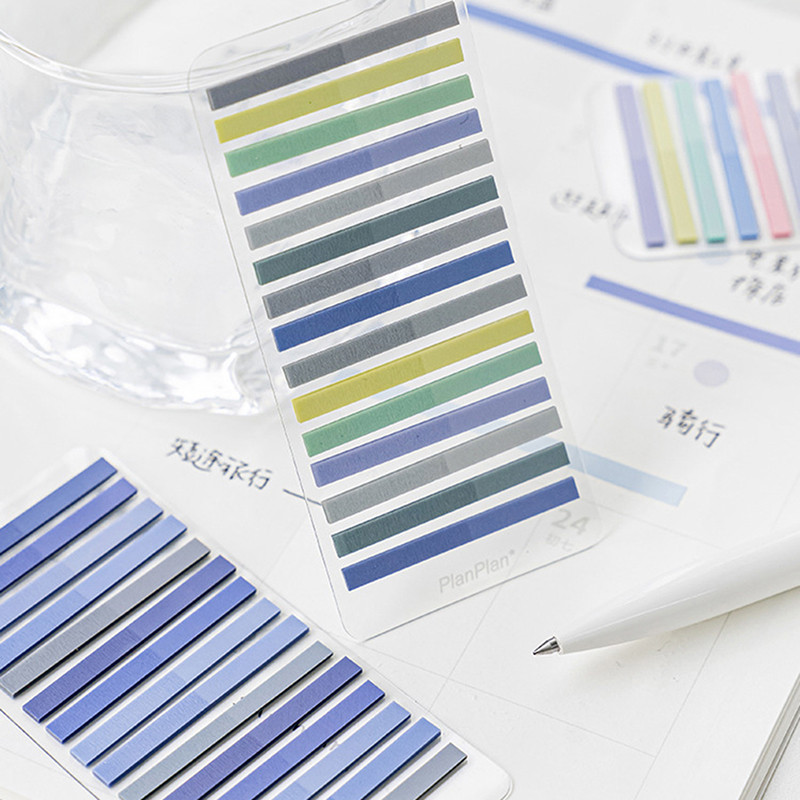 160/300 loksnes Slim Index Uzlīmju komplekts PET birkas Grāmatas vietas marķieris Līmlapiņas ziņojumu lapām Indeksa klasifikācijas atgādinājumi