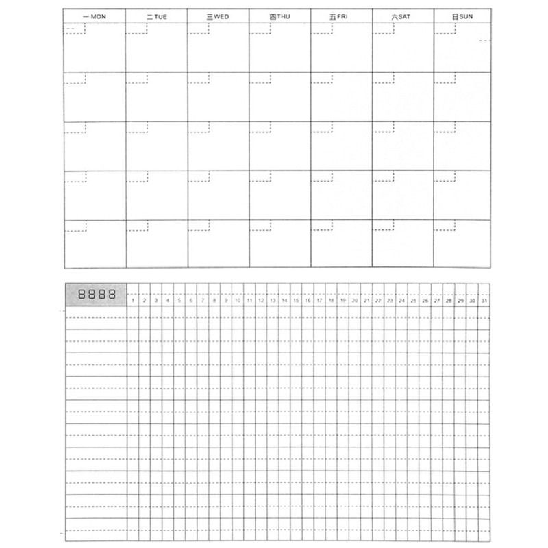 Nedatēts plānotājs piezīmjdators ar 100 lapu ūdensizturīgu matētu, caurspīdīgu vāku, divu vadu iesiešanas organizators laika mērķu pārvaldībai