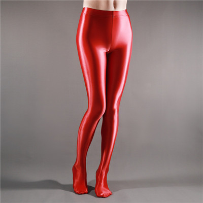 ÚJ Fényes Átlátszatlan Leggings Fényes Magas Derekú Harisnya Szexi Harisnya Jóga Nadrág Edzés Női Sport Leggings Fitnesz