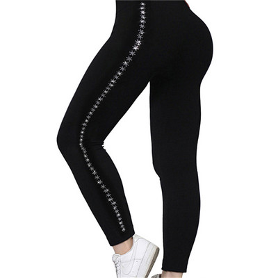 Μαύρο Stretch Skinny Παντελόνι Γυναικείο Κολάν Περλέ βελούδινο Παχύ βελούδινο ελαστικό παντελόνι Tide Φθινοπωρινό Χειμερινό κολάν