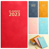 Σημειωματάριο 2023 Diary Planner Notebook A6 Μέγεθος 365 ημερών Πρόγραμμα Ημερολογίου Βιβλίο Σημειωματάρια PU Υπενθύμιση Creative Planner Desktop Date Stationer