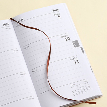 Σημειωματάριο 2023 Diary Planner Notebook A6 Μέγεθος 365 ημερών Πρόγραμμα Ημερολογίου Βιβλίο Σημειωματάρια PU Υπενθύμιση Creative Planner Desktop Date Stationer