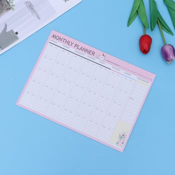 Πρόγραμμα Planner Weekly Pad Μηνιαίο ημερολόγιο Organizer Task Wall Book Desk Notepad Notepad Σχεδιασμός ημερήσιας αντίστροφης μέτρησης Ημέρες