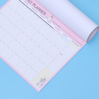 Πρόγραμμα Planner Weekly Pad Μηνιαίο ημερολόγιο Organizer Task Wall Book Desk Notepad Notepad Σχεδιασμός ημερήσιας αντίστροφης μέτρησης Ημέρες