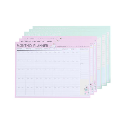 Πρόγραμμα Planner Weekly Pad Μηνιαίο ημερολόγιο Organizer Task Wall Book Desk Notepad Notepad Σχεδιασμός ημερήσιας αντίστροφης μέτρησης Ημέρες