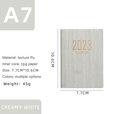 Mini 2023 Agenda Notebook Καθημερινά Εβδομαδιαία Agenda Planner Σημειωματάρια φορητό σημειωματάριο τσέπης Εβδομαδιαία στόχος γραφείου Σχολική γραφική ύλη