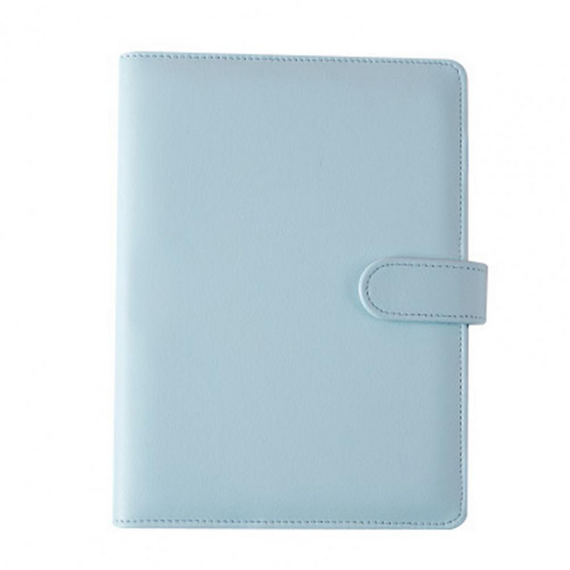 Kutija za bilježnicu s utorima za kartice, petlja za olovke, vodootporni A5 registrator sa 6 rupa, ružičasto-zlatni koricama za registrator za školu