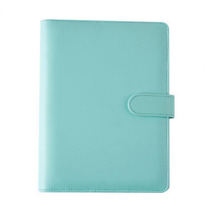 Kutija za bilježnicu s utorima za kartice, petlja za olovke, vodootporni A5 registrator sa 6 rupa, ružičasto-zlatni koricama za registrator za školu