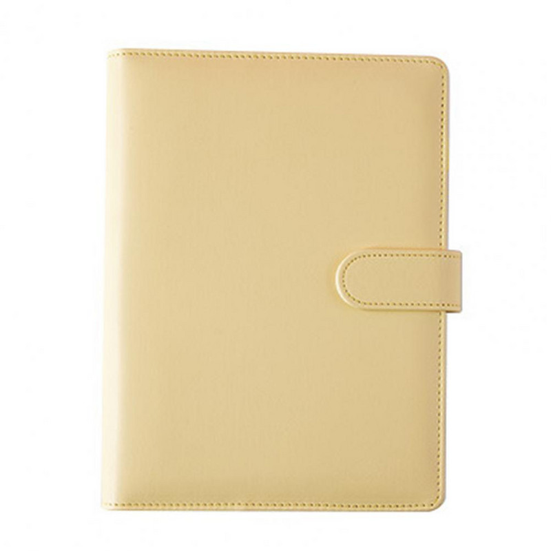 Kutija za bilježnicu s utorima za kartice, petlja za olovke, vodootporni A5 registrator sa 6 rupa, ružičasto-zlatni koricama za registrator za školu