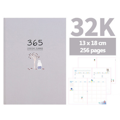 2023 Planner Agenda Diary Χωρίς ημερομηνία Σκληρό εξώφυλλο Bullet Notebook Journal 256 σελίδες 13x18 cm Γραφική ύλη Σχολικά είδη