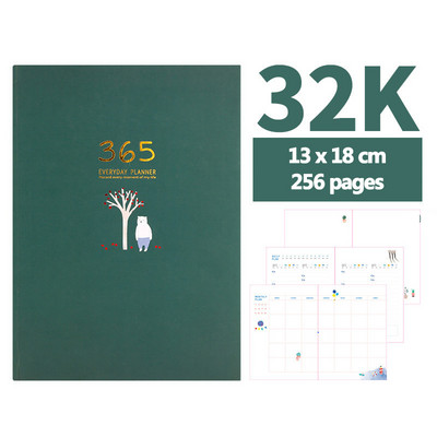 2023 Planner Agenda Diary Χωρίς ημερομηνία Σκληρό εξώφυλλο Bullet Notebook Journal 256 σελίδες 13x18 cm Γραφική ύλη Σχολικά είδη