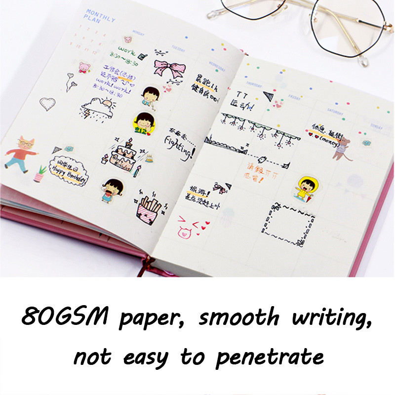 2023. gada plānotājs Dienasgrāmata Dienasgrāmata Bez datuma Cietais vāks Bullet Notebook Journal 256 lpp. 13x18 cm Kancelejas preces Skolas piederumi