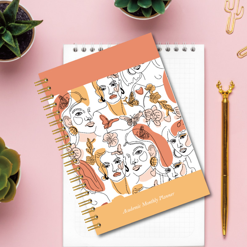 2023. gada mērķa darbību plānotāja Deluxe bez datuma ikdienas nedēļas un mēneša plānošanas darba kārtības piezīmjdators, 8,3 x 5,8 collas