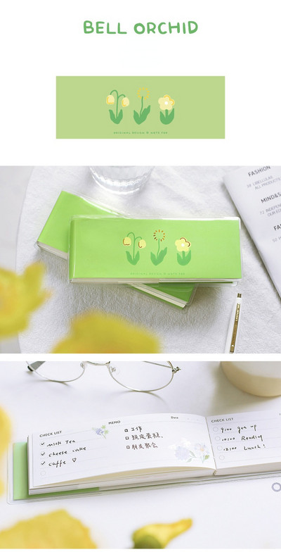 Μίνι σημειωματάριο PVC Shell Weekly Planner Memorandum Carry Student Stationery Cartoon Cute Cherry Coffee School Supplies Planner