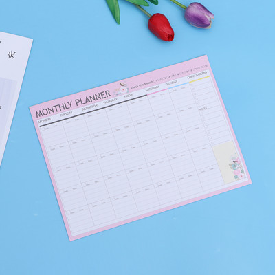 Πρόγραμμα Planner Weekly Pad Book Day Countdown Notepad Organizer Ημέρες Μηνιαίο ημερολόγιο Σχεδιασμός Ημερήσιας εργασίας Τοίχος γραφείου σημειωματάριου