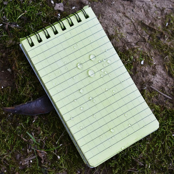 Нов тактически водоустойчив бележник с камуфлажна PVC обвивка Memo Pad Ежедневен списък със задачи Списък с намотки на листове Бележник за писане при дъжд