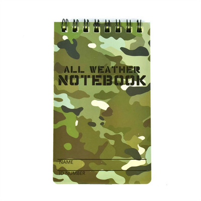 Νέο Tactical Waterproof Notebook Camouflage Pvc Memo Pad Καθημερινή Λίστα Εκκρεμοτήτων Χαρτί γραφής σημειωματάριου με χαλαρά φύλλα στη βροχή