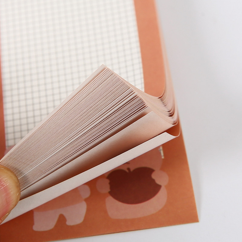 Kawaii Brown Bear piezīmju bloku lapas, kas veicamas, kontrolsaraksts Iknedēļas plānotājs Līmlapiņas Skolas biroja piederumi Piezīmju bloks dāvanu kancelejas preces