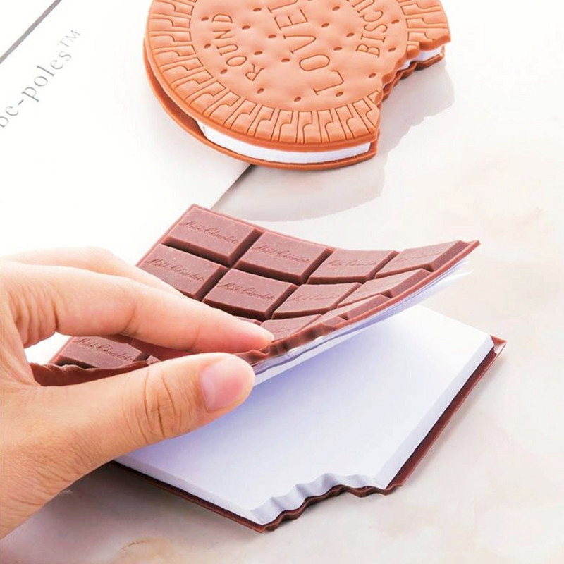 Kūrybinės raštinės reikmenys šokoladinis Atmintinė Pad mielas sąsiuvinis 40 baltų užrašų lapų mielas bloknotas