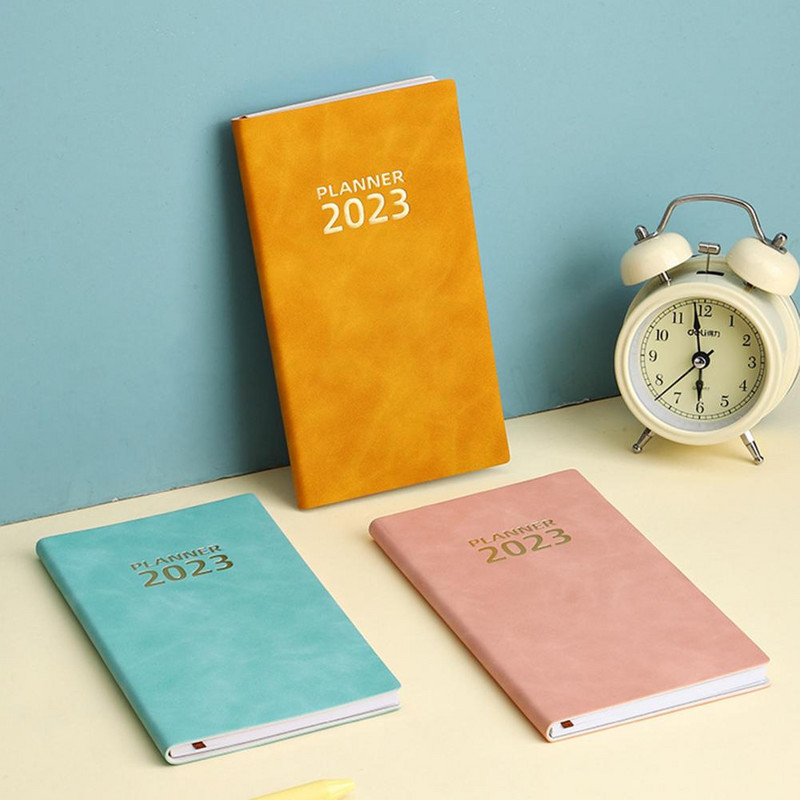 Plānotāja piezīmju grāmatiņa Populārs angļu saturs Minimālisma dizaina pārnēsājams A6 formāta plānotājs biroja piezīmju grāmatiņa žurnālam