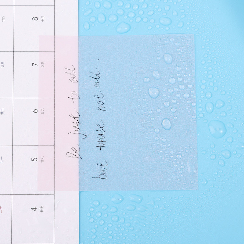 Pārnēsājams krāsains kvadrātveida caurspīdīgs piezīmju bloks 50 loksnes Mini PET caurspīdīgs līmlapiņas Studentu skolas biroja kancelejas piederumi