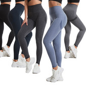 CHRLEISURE Γυναικείο σέξι κολάν χωρίς ραφές Push Up ψηλόμεσο αθλητικό παντελόνι μονόχρωμο Bubble Butt Fitness Γυναικείο κολάν παντελόνι