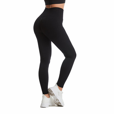 CHRLEISURE Γυναικείο σέξι κολάν χωρίς ραφές Push Up ψηλόμεσο αθλητικό παντελόνι μονόχρωμο Bubble Butt Fitness Γυναικείο κολάν παντελόνι