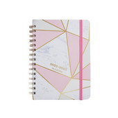 Classic A5 Teacher Planner Σημειωματάριο γραφείου Εβδομαδιαίο Μηνιαίο Σχεδιασμό με Μηνιαίο Ευρετήριο Κανονισμένες Σελίδες Marble Texture Cover
