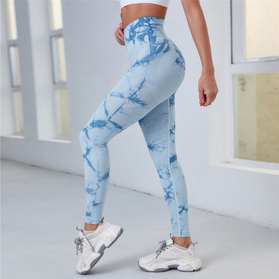 Νέο κολάν Lightning Marble Scrunch Butt για Γυναικεία Καλσόν γυμναστικής Tie Dye Κολάν χωρίς ραφές Νέο Χρώμα Γυμναστική Ρούχα Γιόγκα