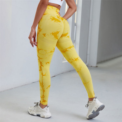 Νέο κολάν Lightning Marble Scrunch Butt για Γυναικεία Καλσόν γυμναστικής Tie Dye Κολάν χωρίς ραφές Νέο Χρώμα Γυμναστική Ρούχα Γιόγκα