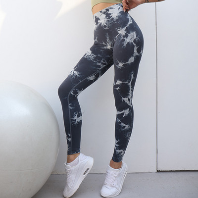Νέο κολάν Lightning Marble Scrunch Butt για Γυναικεία Καλσόν γυμναστικής Tie Dye Κολάν χωρίς ραφές Νέο Χρώμα Γυμναστική Ρούχα Γιόγκα