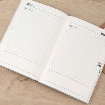 Σημειωματάριο Calendar Useful Portable Multi-purpose 2023 A5 Agenda Planner Book for School Journal Calendar Daily Journal