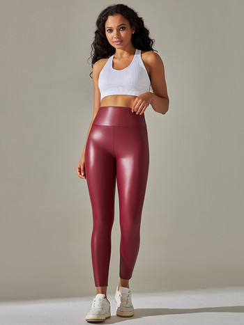 6 Χρώμα καλοκαιρινό PU δερμάτινο παντελόνι Γυναικείο Ψηλόμεσο Skinny Push Up κολάν Σέξι ελαστικό παντελόνι Stretch Plus Size Jeggings